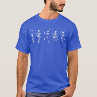 Camiseta Skeleton Dance Cute Halloween Disstume Regalo