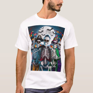 Camiseta Skeleton Dance-Off Halloween T-Shirt