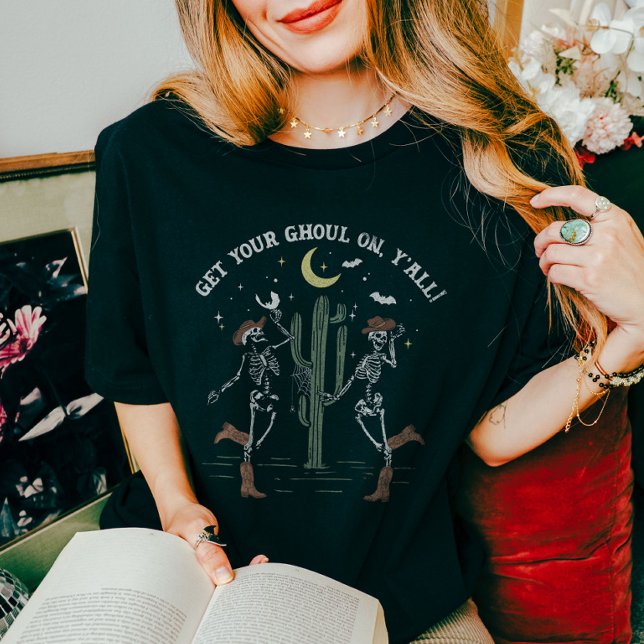 Camiseta Skeleton de baile de arranque Scooting Western Hal (Subido por el creador)