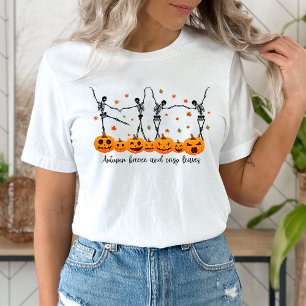 Camiseta Skeleton de Dancing de Otoño