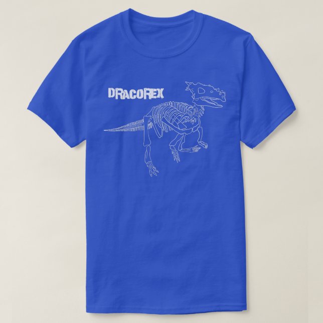 Camiseta Skeleton de Dinosaur Dracore Fossil  (Diseño del anverso)