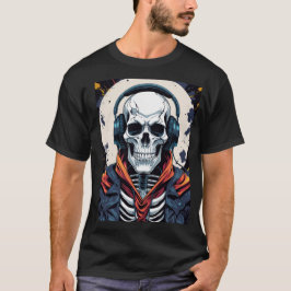 Camiseta Skeleton de Guay con audífonos - Amante de la músi