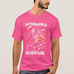 Camiseta Skeleton de la banda de marcha - Músico de música