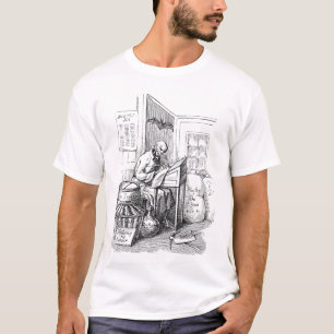 Camiseta Skeleton de la muerte Lista de escritura Macabre H