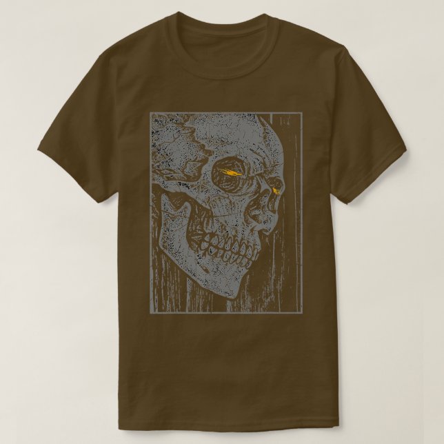 Camiseta Skeleton de Skeleton de muerte de Guay de manga co (Diseño del anverso)