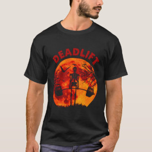 Camiseta Skeleton Deadlift Workout Halloween Levantamiento