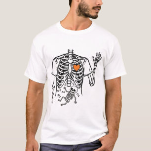 Camiseta Skeleton del embarazo con huesos del bebé - Hallow