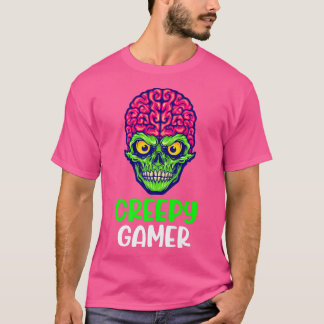 Camiseta Skeleton del juego de video de Halloween de Zombie
