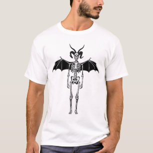 Camiseta Skeleton Demon Angel Original Horror Arte