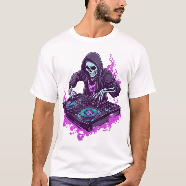 Camiseta  Skeleton DJ (Anverso)