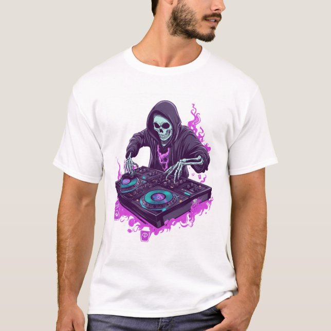 Camiseta  Skeleton DJ (Anverso)