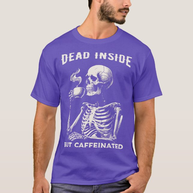 Camiseta Skeleton Drink Coffee (Anverso)