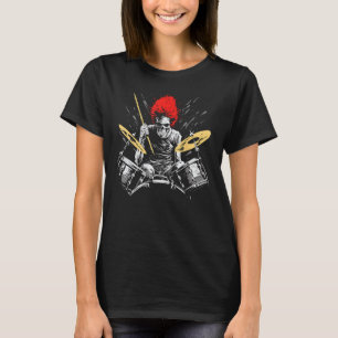 Camiseta Skeleton Drummer Guy Rock Y Roll Band Rock En El D