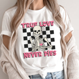 Camiseta Skeleton el día de San Valentín, el amor verdadero