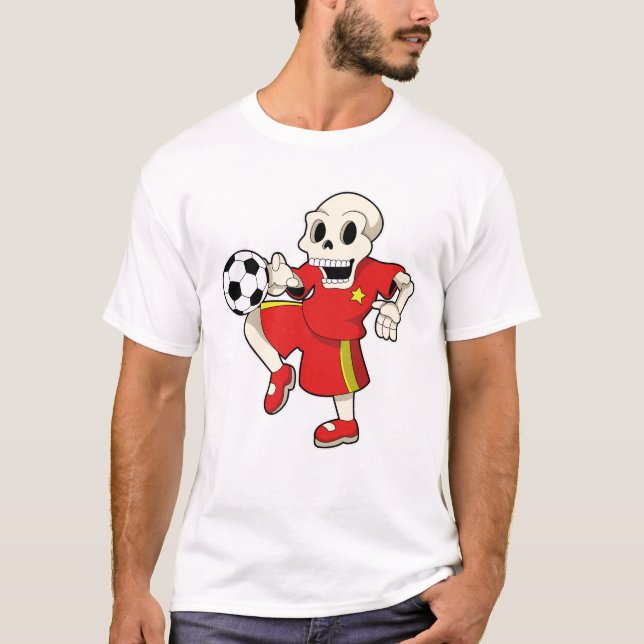 Camiseta Skeleton en los deportes de fútbol (Anverso)