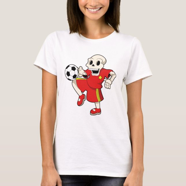 Camiseta Skeleton en los deportes de fútbol (Anverso)