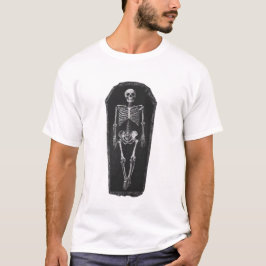 Camiseta Skeleton en un ataúd
