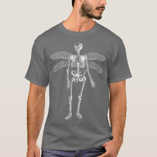 Camiseta Skeleton Fairy Grunge Fairycore Estética Gótica C