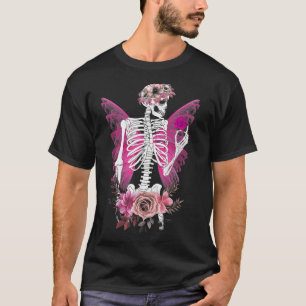 Camiseta Skeleton Fairy Grunge Fairycore Halloween C