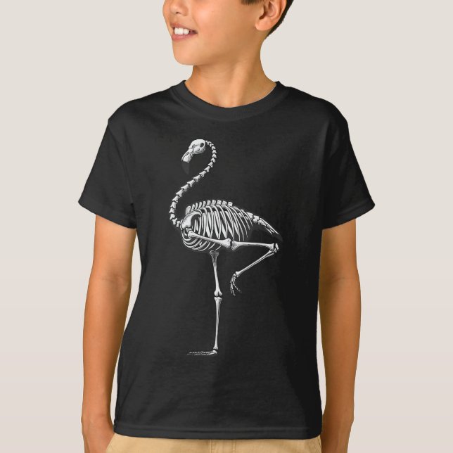 Camiseta Skeleton Flamingo Halloween (Anverso)