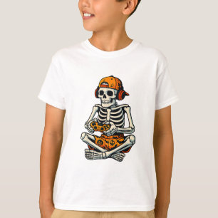 Camiseta Skeleton Gamer Auriculares divertidos juegos Hallo
