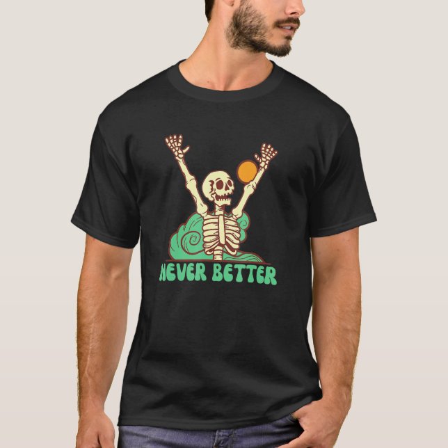 Camiseta Skeleton Gótico Emo Grunge Grunge Grunge Gráfica E (Anverso)