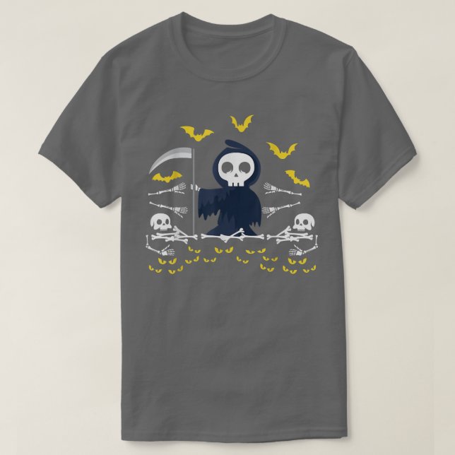 Camiseta Skeleton Grim Reaper Fictophilia  (Diseño del anverso)
