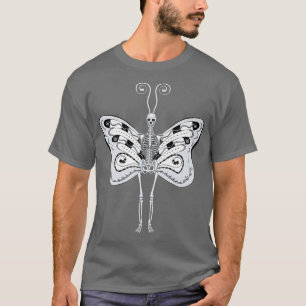 Camiseta Skeleton grunge fairy Aestética fairycore butterf