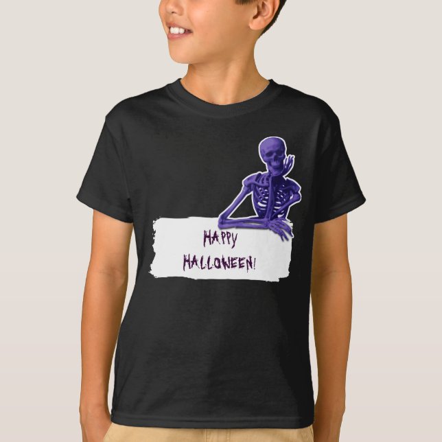 Camiseta Skeleton Halloween (Anverso)