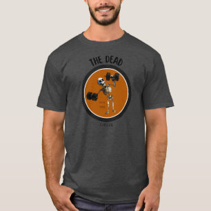 Camiseta Skeleton/Halloween/divertido/gimnasio
