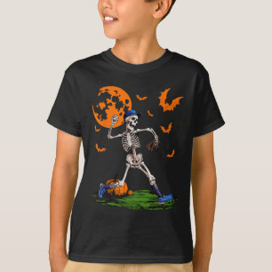 Camiseta Skeleton Halloween Halloween Hombres Temporada de 