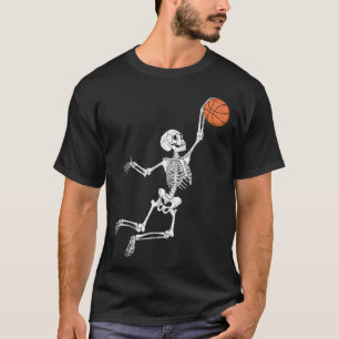 Camiseta Skeleton Halloween Player Catcher Mens Boys Kids
