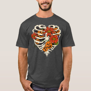 Camiseta Skeleton Halloween Rib Cage