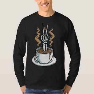 Camiseta Skeleton Hand Coffee International Coffee Day