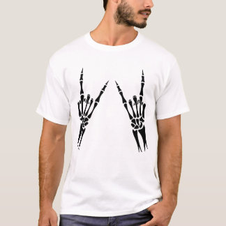 Camiseta Skeleton Hand Halloween Huesos Finger Skull