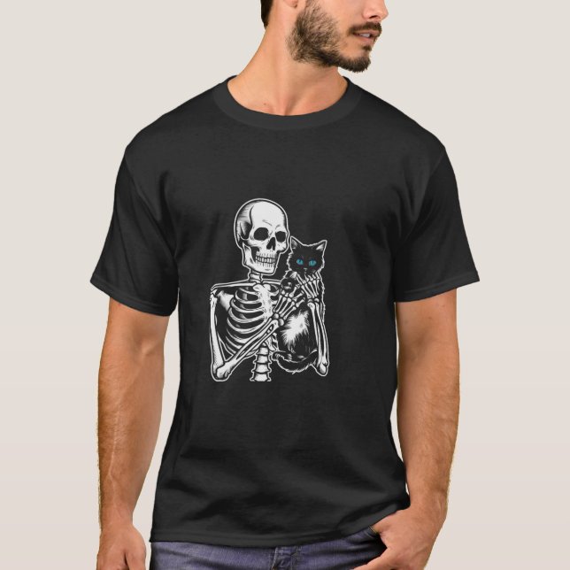 Camiseta Skeleton Hand Jugando El Gracioso Disfraz De Hallo (Anverso)