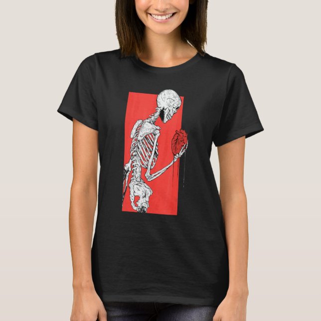 Camiseta Skeleton Hearb Rib Challoween (Anverso)