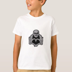 Camiseta Skeleton Heart Hands Classic