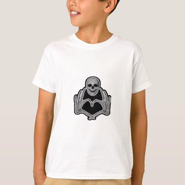 Camiseta Skeleton Heart Hands Classic (Anverso)