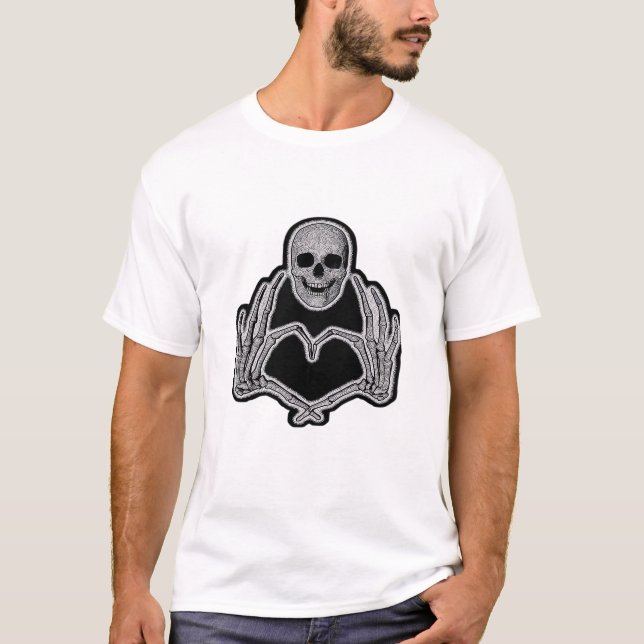 Camiseta Skeleton Heart Hands Classic (Anverso)