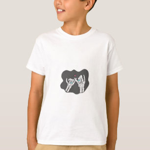 Camiseta Skeleton Heart Hands Promise