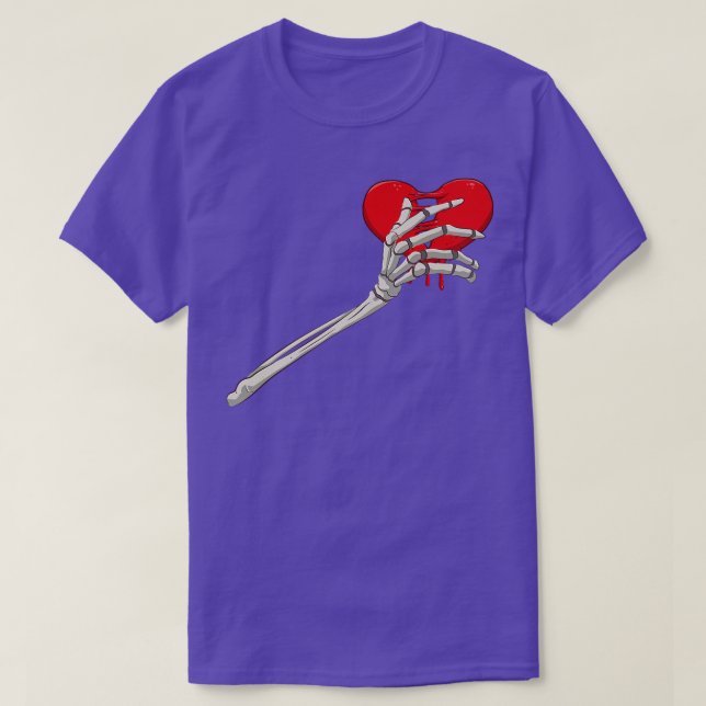 Camiseta Skeleton Huesos del corazón rotos Divorcio Romper  (Diseño del anverso)