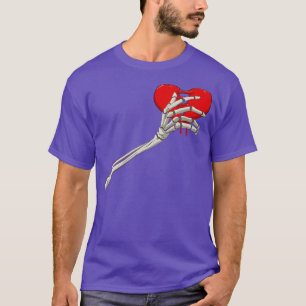 Camiseta Skeleton Huesos del corazón rotos Divorcio Romper