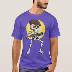 Camiseta Skeleton Hunter Lazy Halloween Disstume Funny Hunt