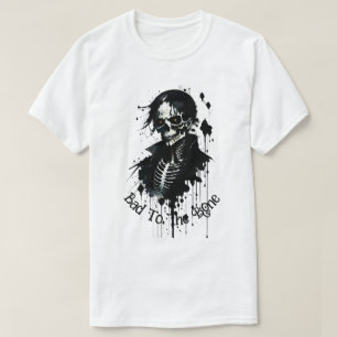 Camiseta "Skeleton Ink Splatter" Malvado Hasta Los