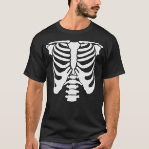Camiseta SKELETON - Jaula de costillas y acorde espinal