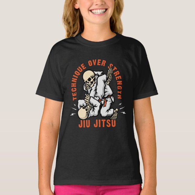 Camiseta Skeleton Jiu Jitsu (Anverso)