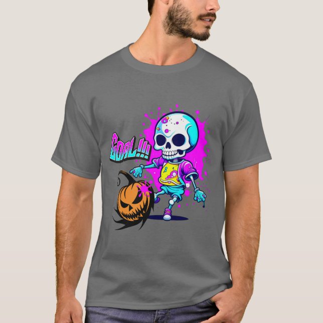 Camiseta Skeleton Kick Pumpkin (Anverso)