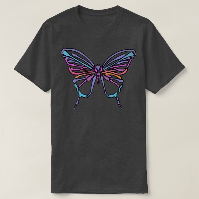 Camiseta Skeleton mariposa (Diseño del anverso)