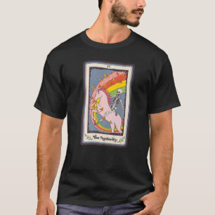 Camiseta Skeleton Montando Unicornio El Audacity Mistical T